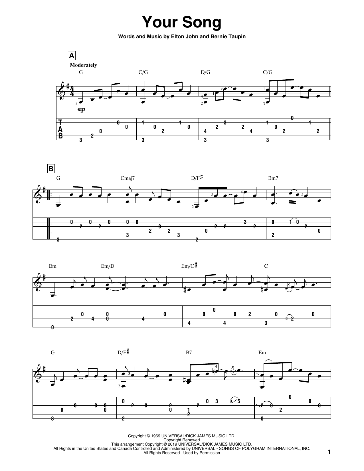 Product picture to: Your Song