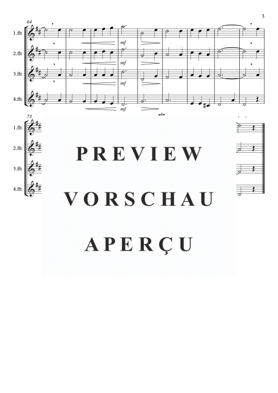 Produktgalerie: Seite 4 von 8 In einem kühlen Grunde, , Flötenquartett
