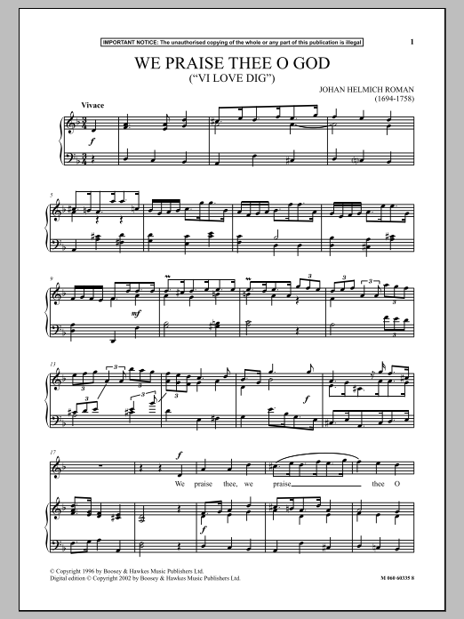 Produktbild zu: We Praise Thee O God