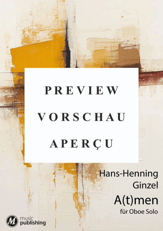 Product gallery: Page 2 of 11 A(t)men - 1. Preis des 32. Siegburger Kompositionswettbewerbs, , Oboe Solo
