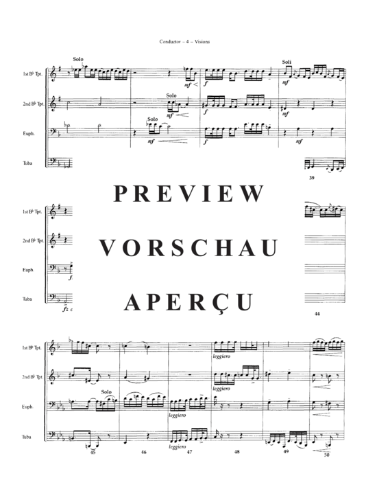 Produktgalerie: Seite 7 von 21 Visions , , (Blechbläserquartett 2x Trompete, Euphonium + Tuba)