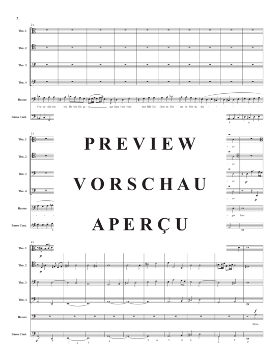 Product gallery: Page 4 of 19 Herr, nun lässt Du Deinen Diener , , (ensemble for bass, 4x trombone + BC)