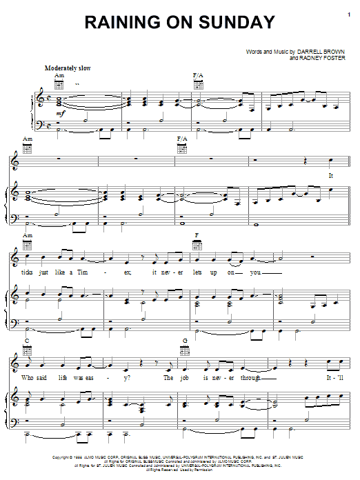 Produktbild zu: Raining On Sunday