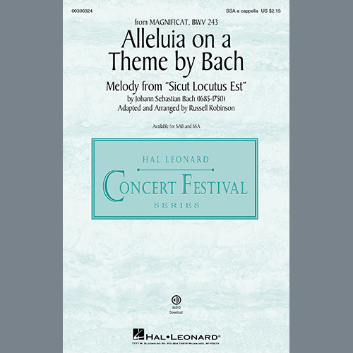 Produktbild zu: Alleluia On A Theme By Bach (from Magnificat, BWV 243) (arr. Russell Robinson)