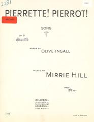 cover: Pierrette ! Pierrot !, Mirrie Hill