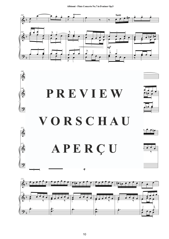 Product gallery: Page 11 of 11 Flute Concerto No.7 in D-Moll Op.5, , Flute and Piano/Harpsichord