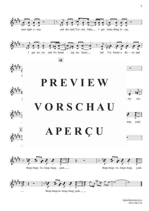 gallery: Drive My Car, Beatles, The, Trompete in B