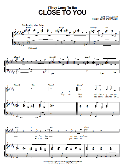 Produktbild zu: (They Long To Be) Close To You