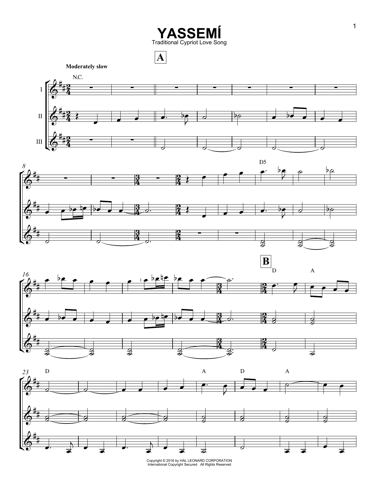Product gallery: Page 1 of 1 Yassemi, Traditional Cypriot Love Song