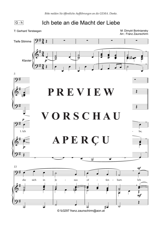 Product gallery: Page 2 of 7 Ich bete an die Macht der Liebe , , Low Voice and Piano