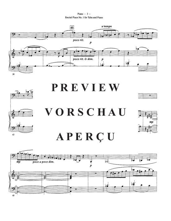 gallery: Recital Piece No 1 , , (Tuba + Klavier)