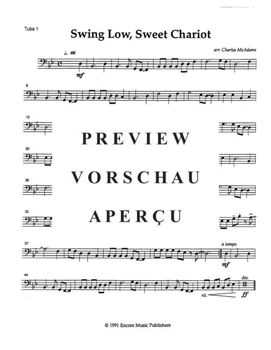 Produktgalerie: Seite 7 von 8 Swing Low, Sweet Chariot , , (Tuba Trio ETT)