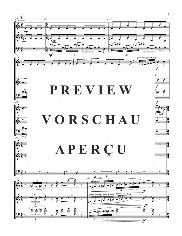 Produktgalerie: Seite 6 von 11 Whimsies, , (Blechbläser Trio Trompete in C, Horn in F + Posaune)