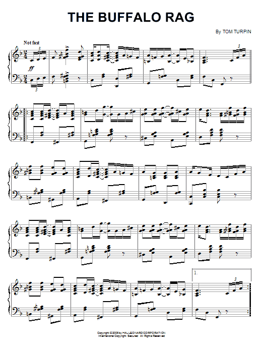 Product gallery: Page 1 of 1 The Buffalo Rag, Tom Turpin