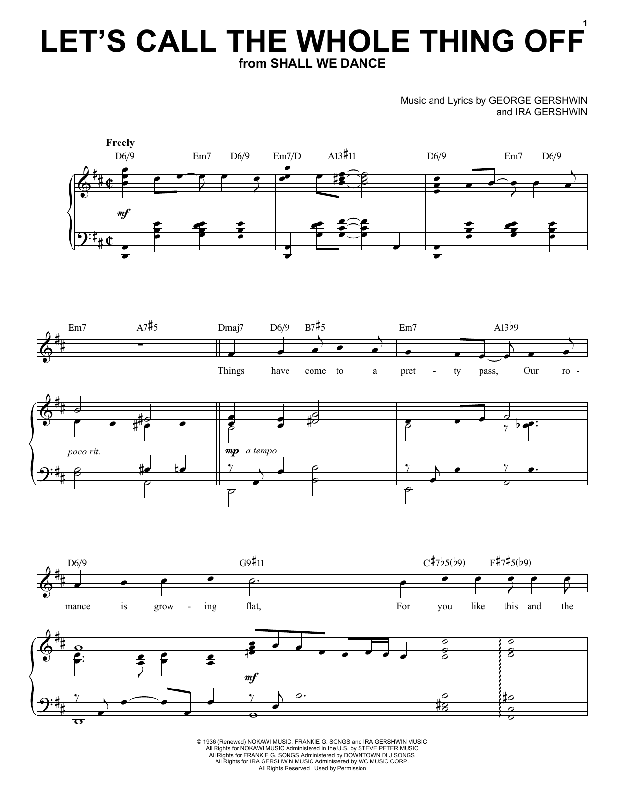 Produktbild zu: Let's Call The Whole Thing Off [Jazz version] (arr. Brent Edstrom)