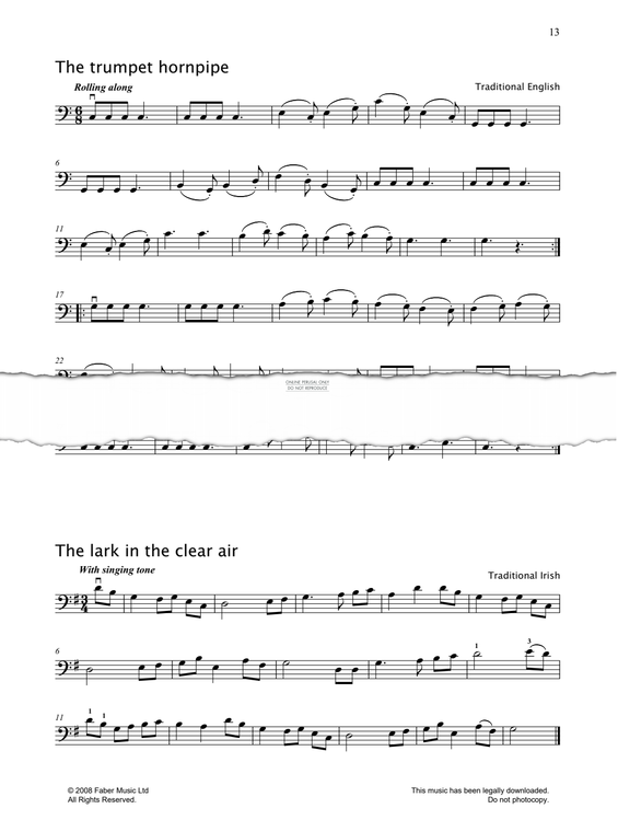 Produktgalerie: Seite 1 von 1 The Lark In The Clear Air, Irish Traditional, Violoncello