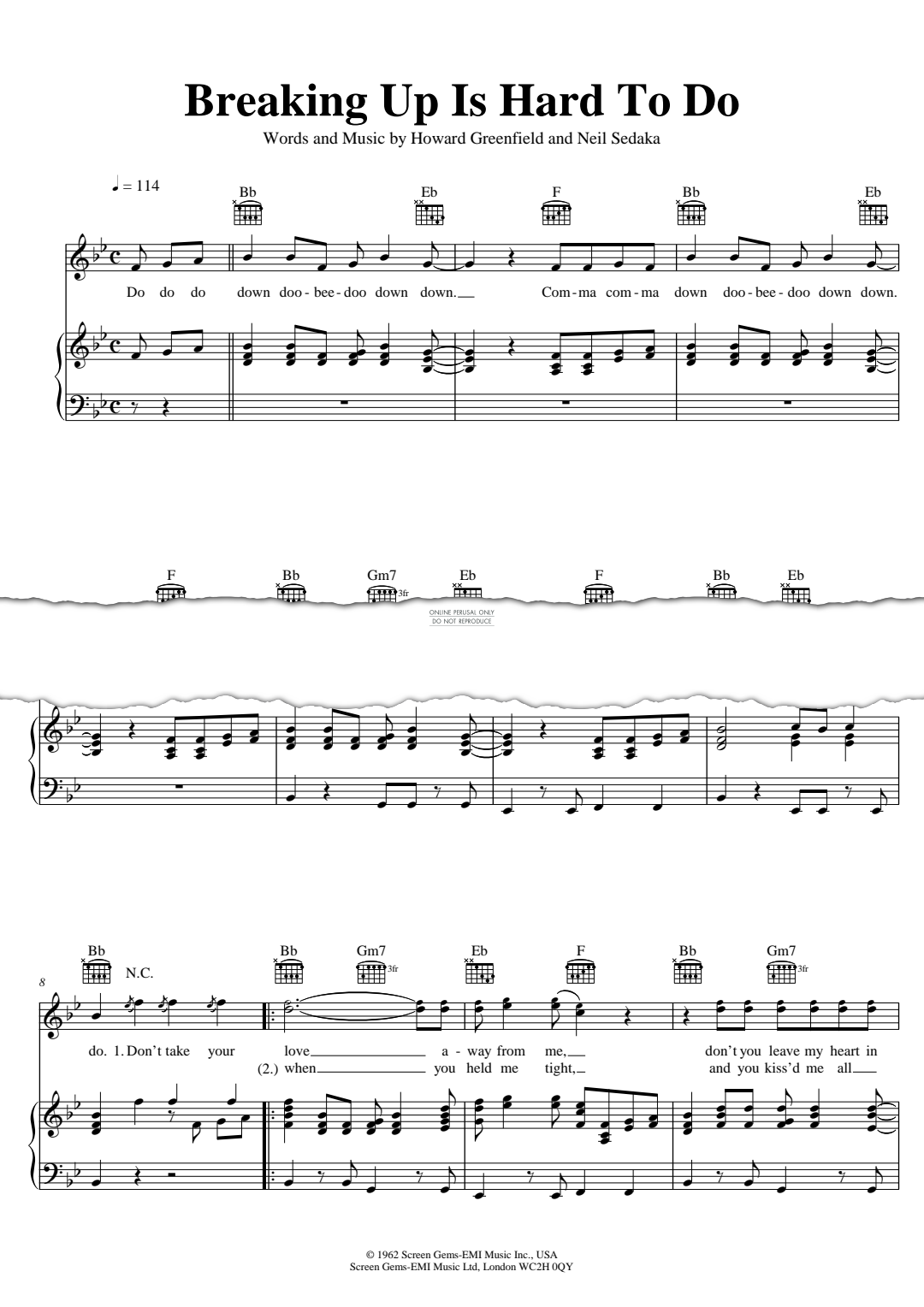 Produktgalerie: Seite 1 von 1 Breaking Up Is Hard To Do, Neil Sedaka, Gesang, Gitarre, Klavier
