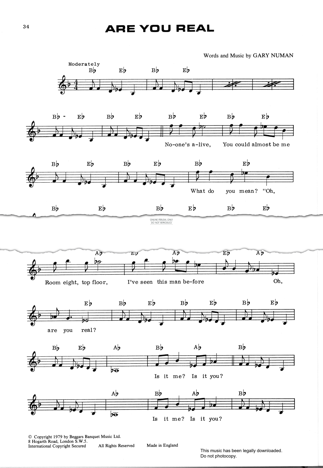 Product gallery: Page 1 of 1 Are You Real, Gary Numan