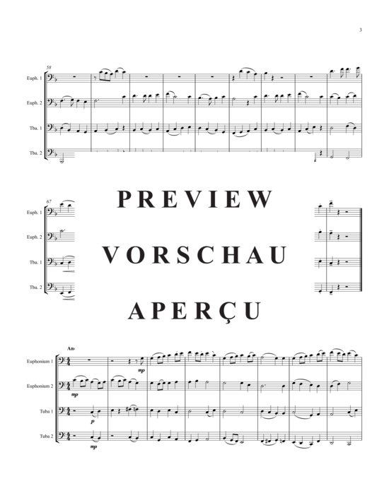 Product gallery: Page 4 of 21 English Folksong Suite, An , , (Tuba Quartet: 2x Baritone, 2xTuba)