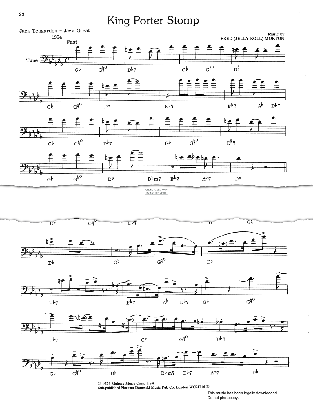 Product gallery: Page 1 of 1 King Porter Stomp, Jack Teagarden