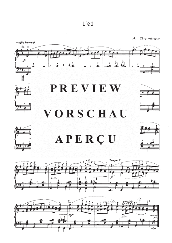 Product picture to: Lied A. Cholminow