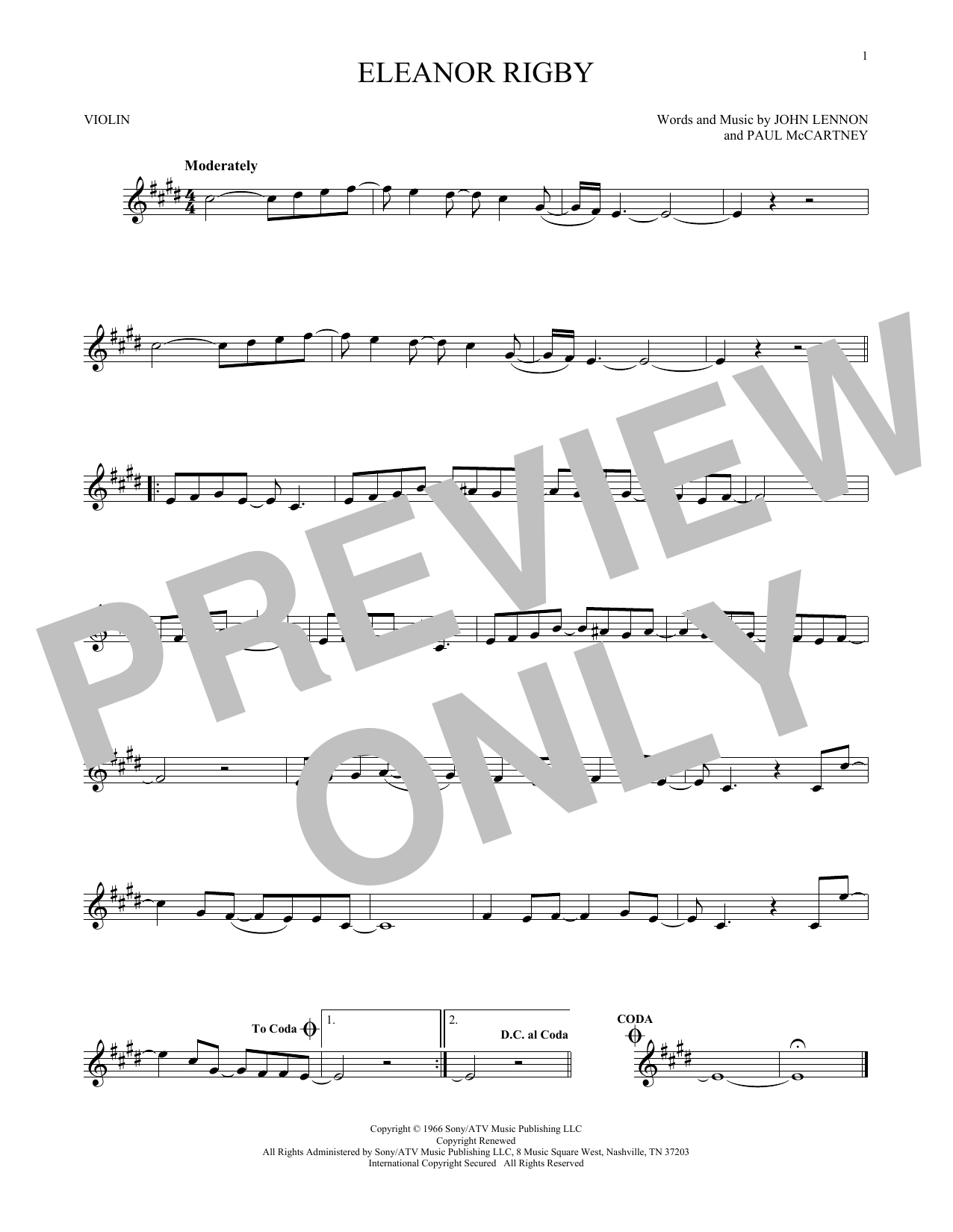 Product gallery: Page 1 of 1 Eleanor Rigby, The Beatles