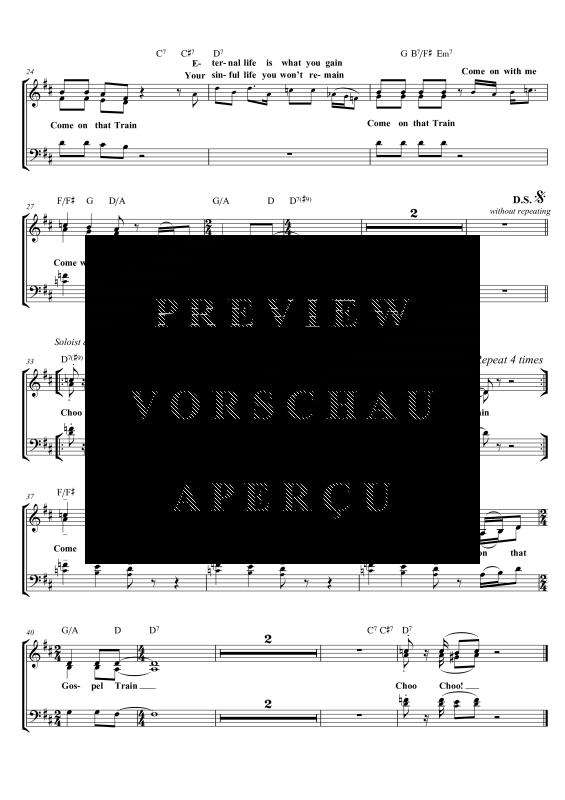 gallery: Gospel Train, , Gemischter Chor SAM/Solo opt. und Klavier