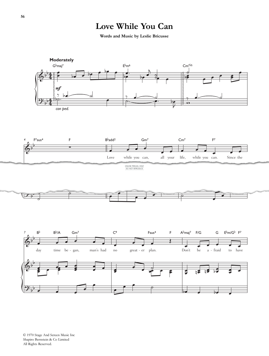 Produktbild zu: Love While You Can (from Scrooge)