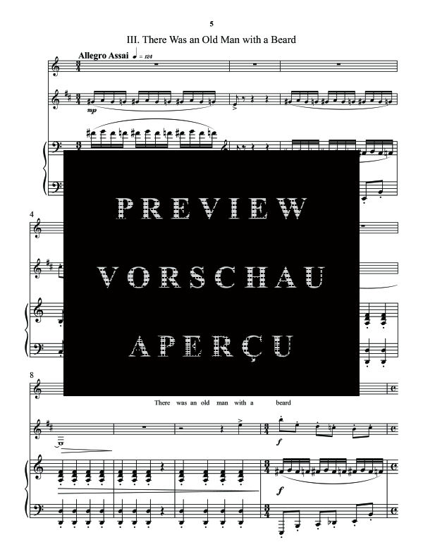 gallery: Nonsense Songs, , (Trio Gesang, Klarinette und Klavier)