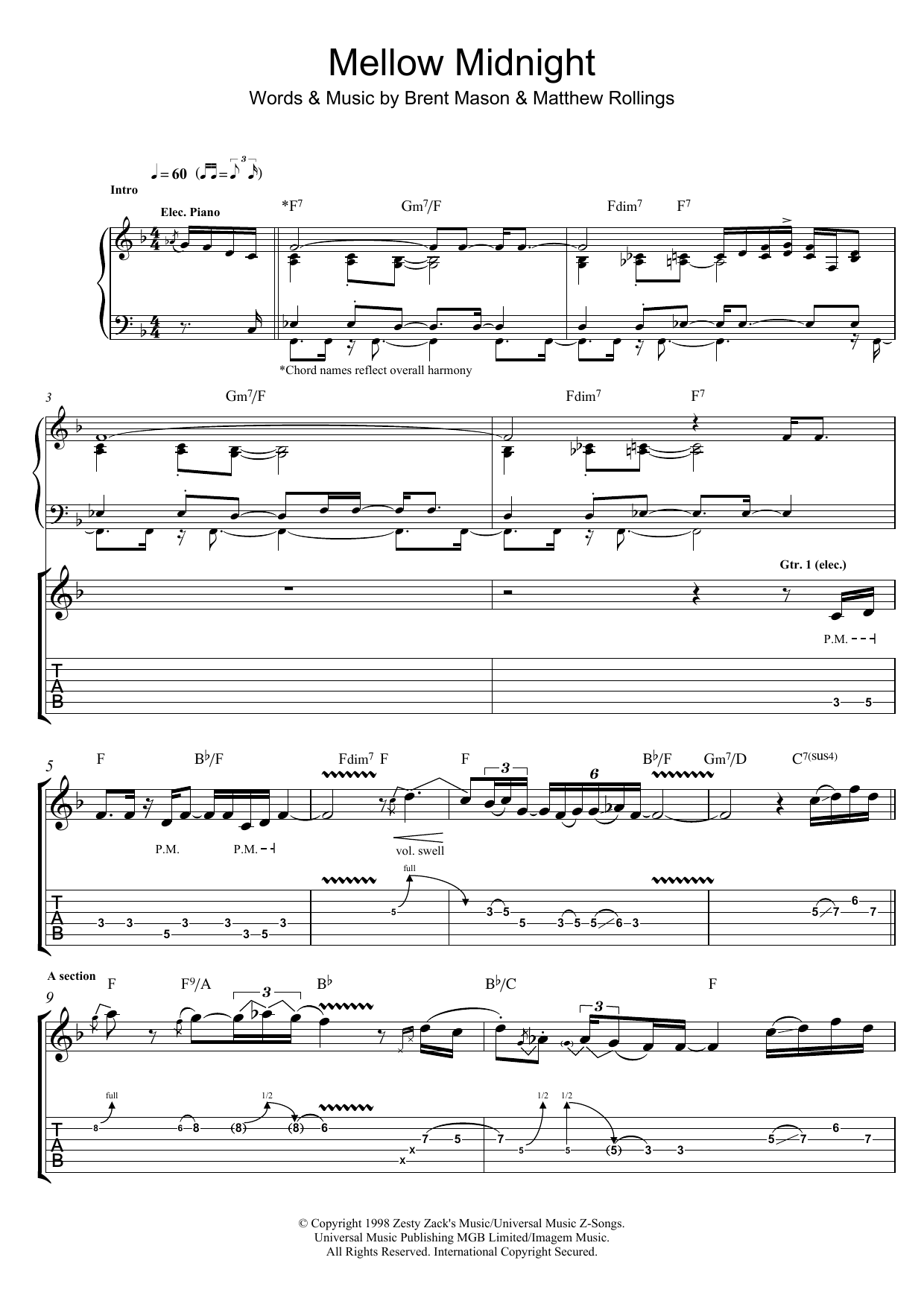 Produktgalerie: Seite 1 von 1 Mellow Midnight, Brent Mason, Gitarre