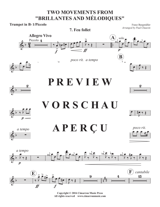 Produktgalerie: Seite 11 von 21 Two Movements from Brilliantes and Melodique , , (Blechbläserquintett)