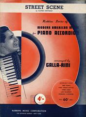 cover: Street Scene, Alfred Newman, Akkordeon, Klavier