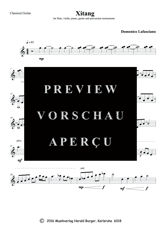 gallery: Xitang (Einzelstimmen), , Gemischtes Ensemble Flöte, Violine, Klavier und Percussion