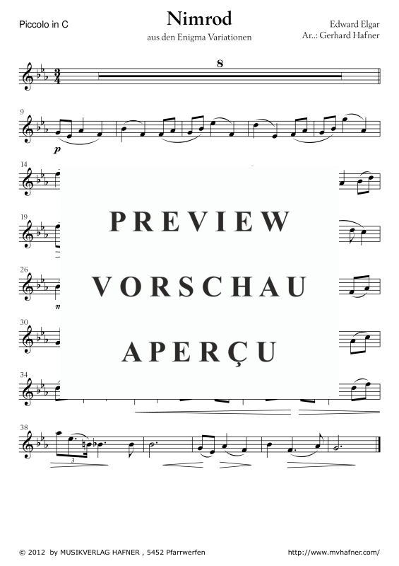 Product gallery: Page 10 of 11 Nimrod - aus den Enigma Variationen, , (large wind orchestra)