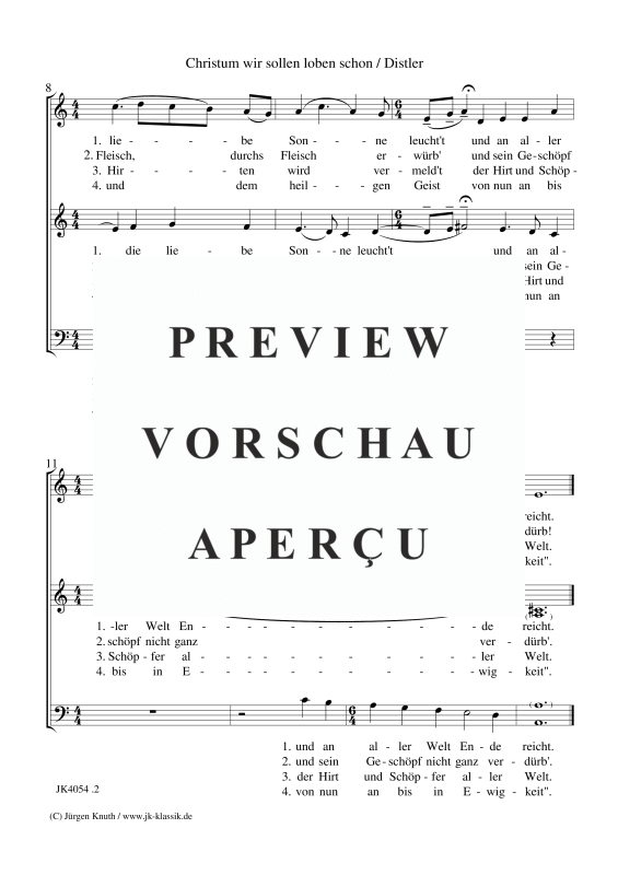 gallery: Christum wir sollen loben schon (Der Jahrkreis, Op.5 No.7), , (Gemischter Chor 3-stimmig SAM)