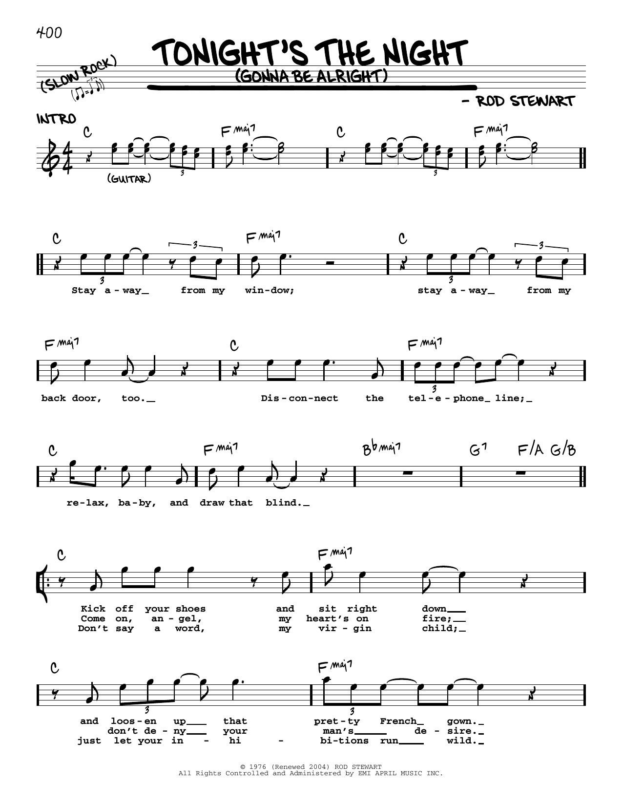 Produktbild zu:  Tonight's The Night (Gonna Be Alright) - Rod Stewart