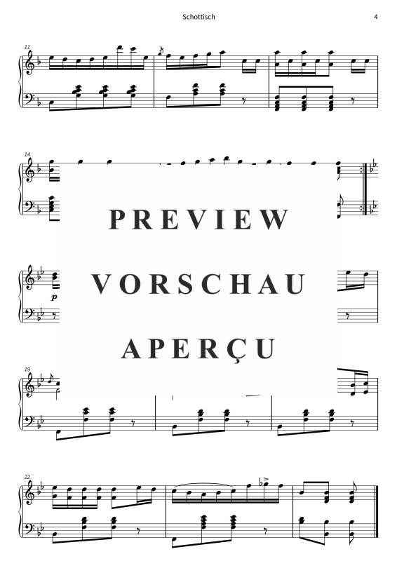 Produktgalerie: Seite 6 von 6 Schottisch - Nr. 8 aus den Neun Tänzen für Klavier, , Klavier Solo