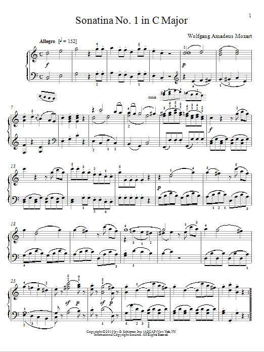 Produktbild zu: Sonatina No. 1 In C Major
