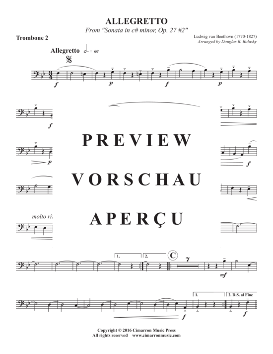 Product gallery: Page 6 of 8 Allegretto , , (Trombone quartet)