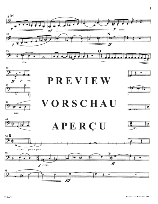 Produktgalerie: Seite 21 von 21 Suite for Three Tubas , , (Tuba Trio)