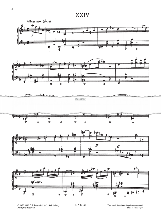 Produktgalerie: Seite 1 von 1 Prelude No.24 (from 24 Preludes Op. 34), Dmitri Shostakovich, Klavier