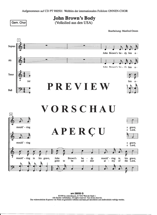 gallery: John Browns Body , , (Gemischter Chor)