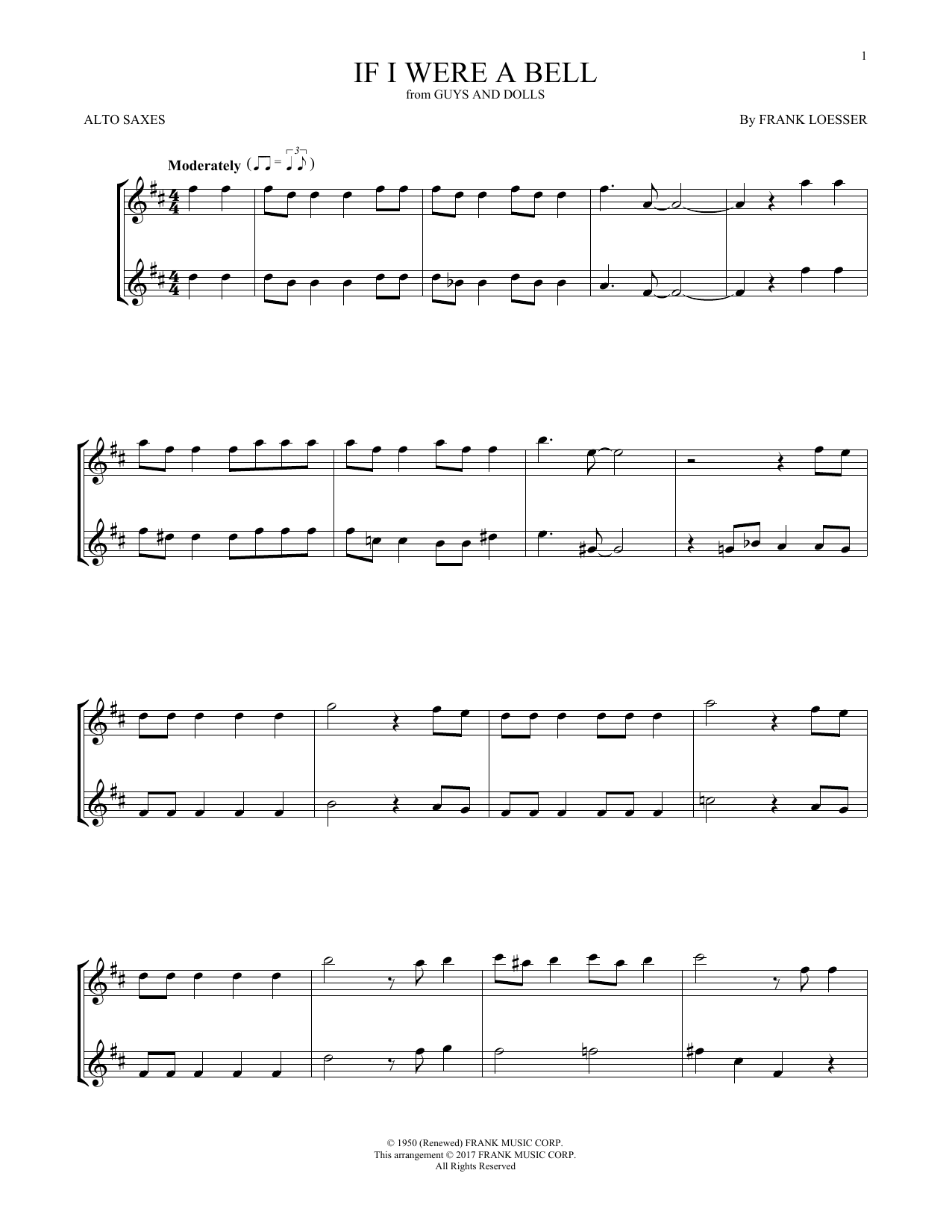 Product gallery: Page 1 of 1 If I Were A Bell, Frank Loesser
