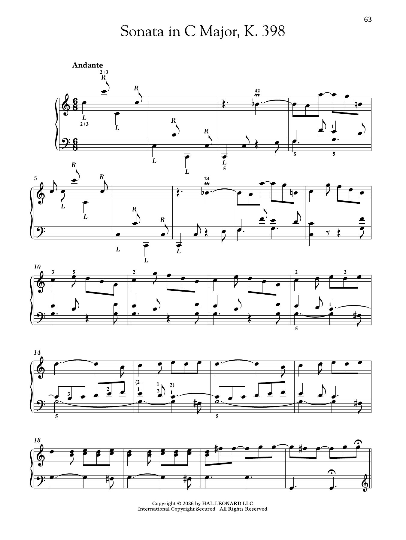 Produktgalerie: Seite 1 von 1 Sonata In C Major, K. 398, Domenico Scarlatti, Klavier