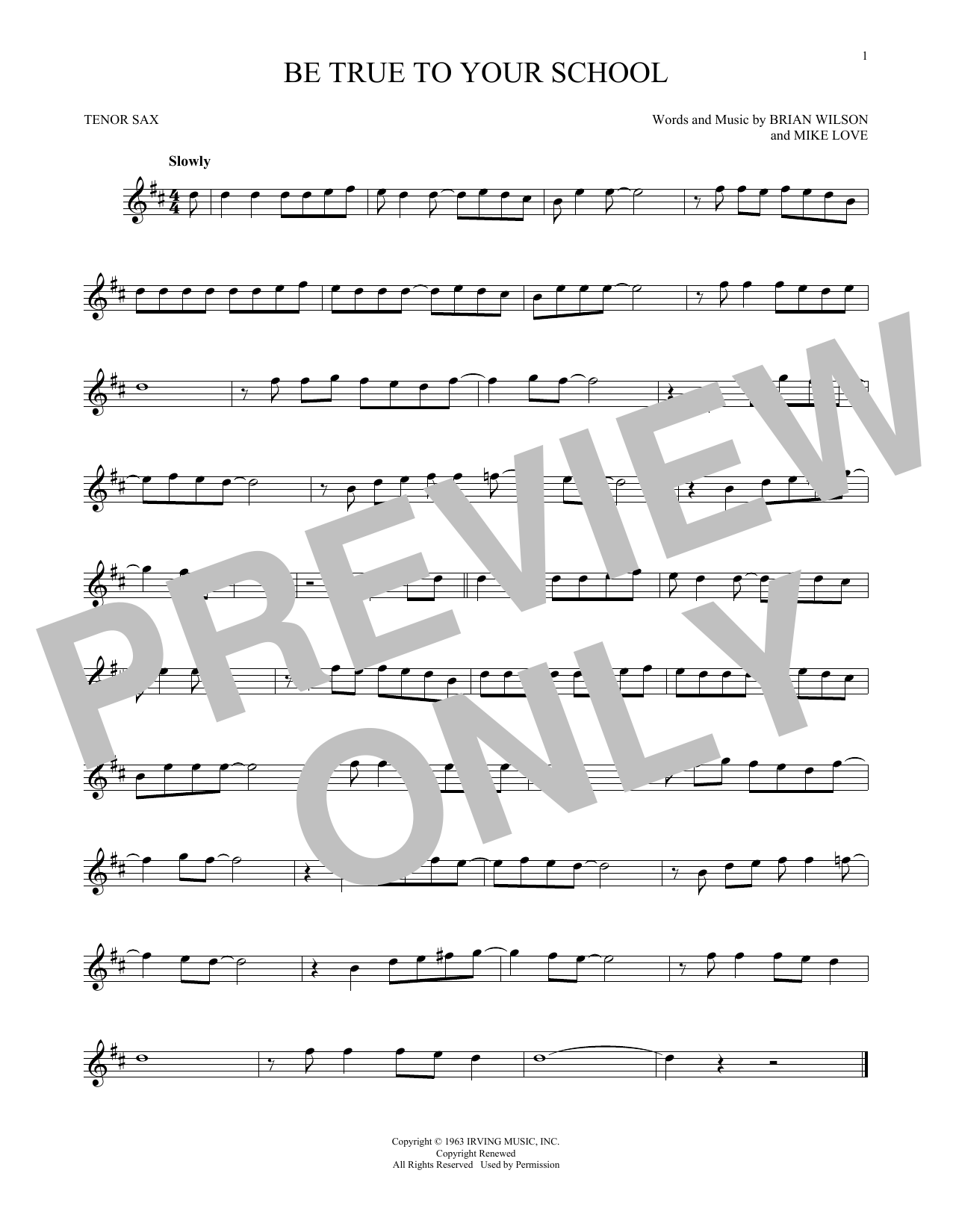 Product gallery: Page 1 of 1 Be True To Your School, The Beach Boys