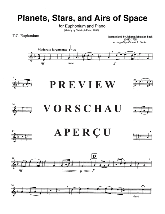 Product gallery: Page 8 of 8 Planets, Stars and Airs of Space , , (euphonium + piano)
