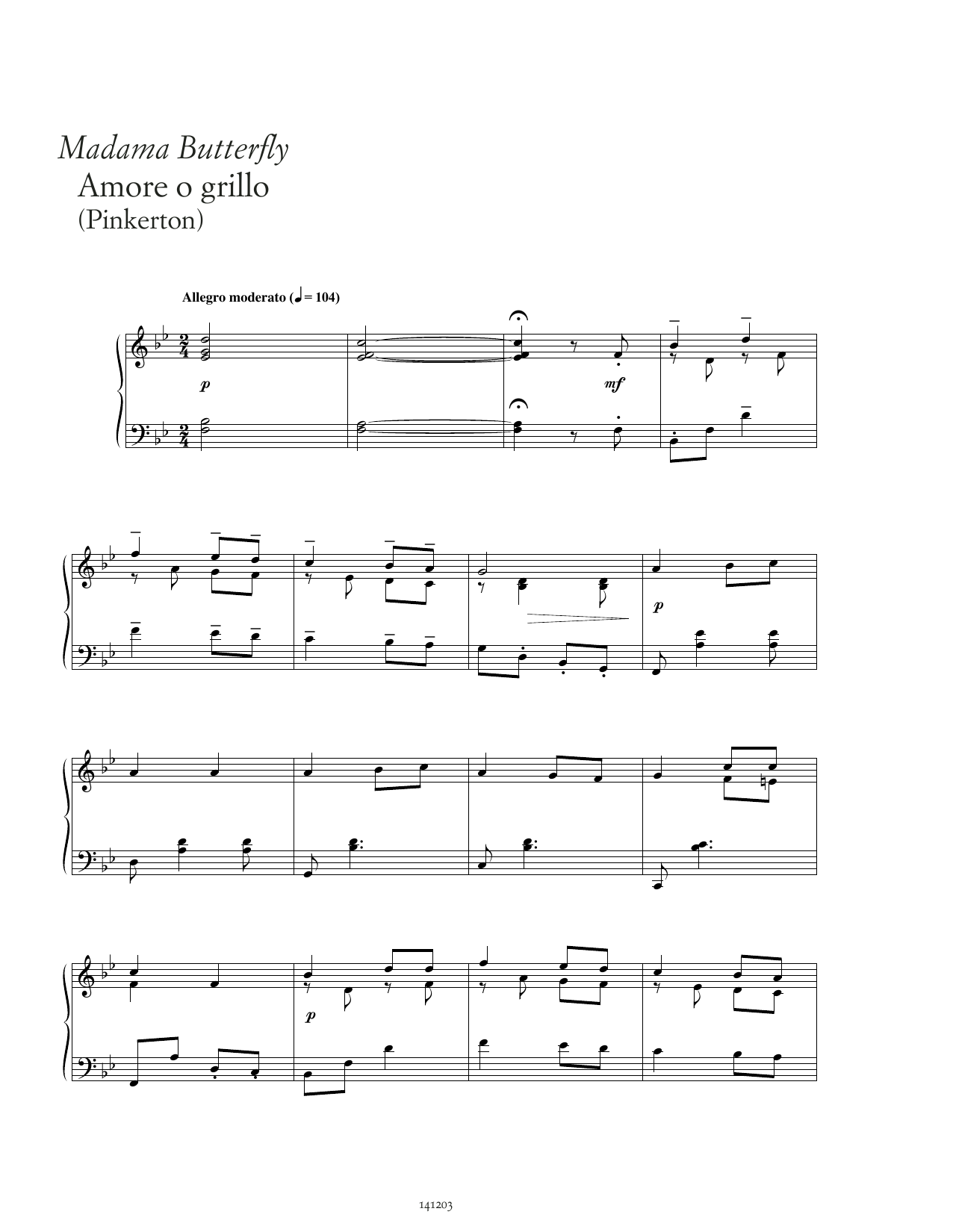 Produktbild zu: Amore o grillo