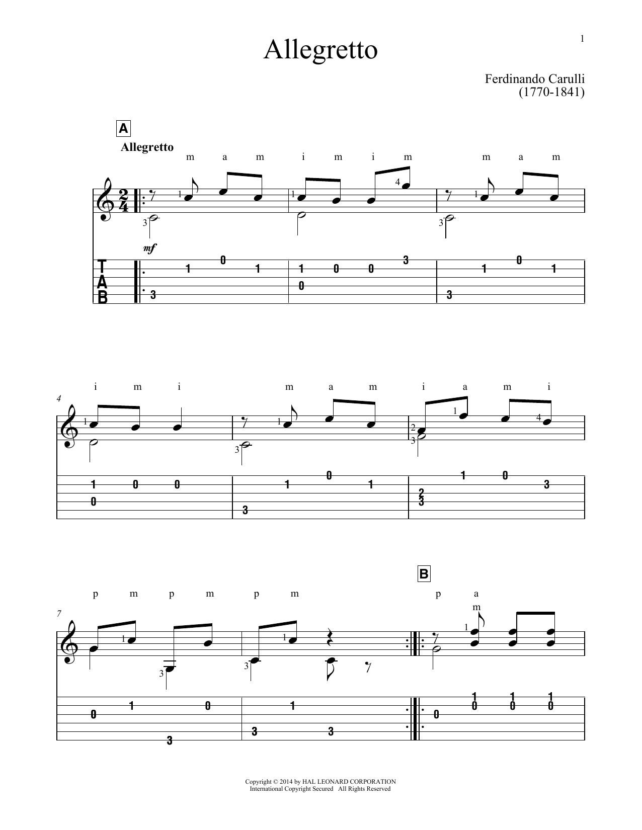 Produktbild zu: Allegretto