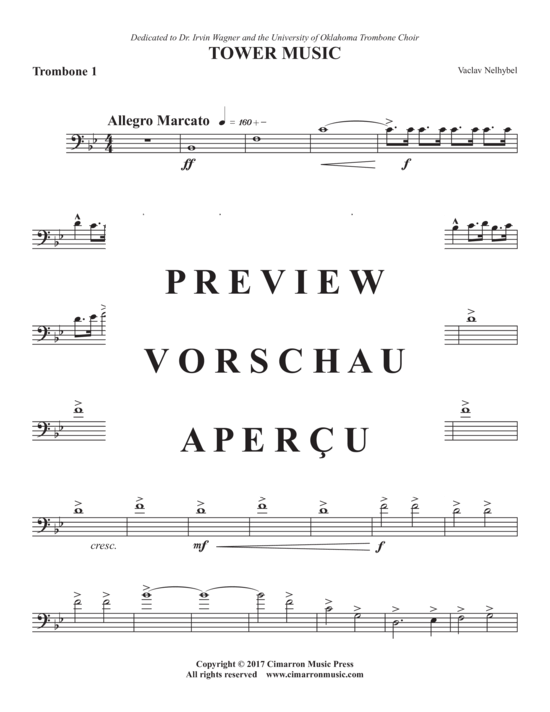 Product gallery: Page 10 of 21 Tower Music , , (Trombone ensemble 1-8 trombones)