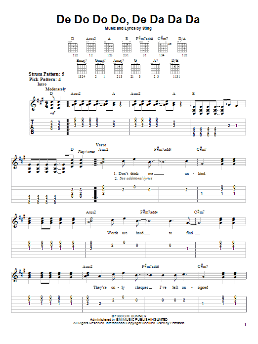 Product gallery: Page 1 of 1 De Do Do Do, De Da Da Da, The Police